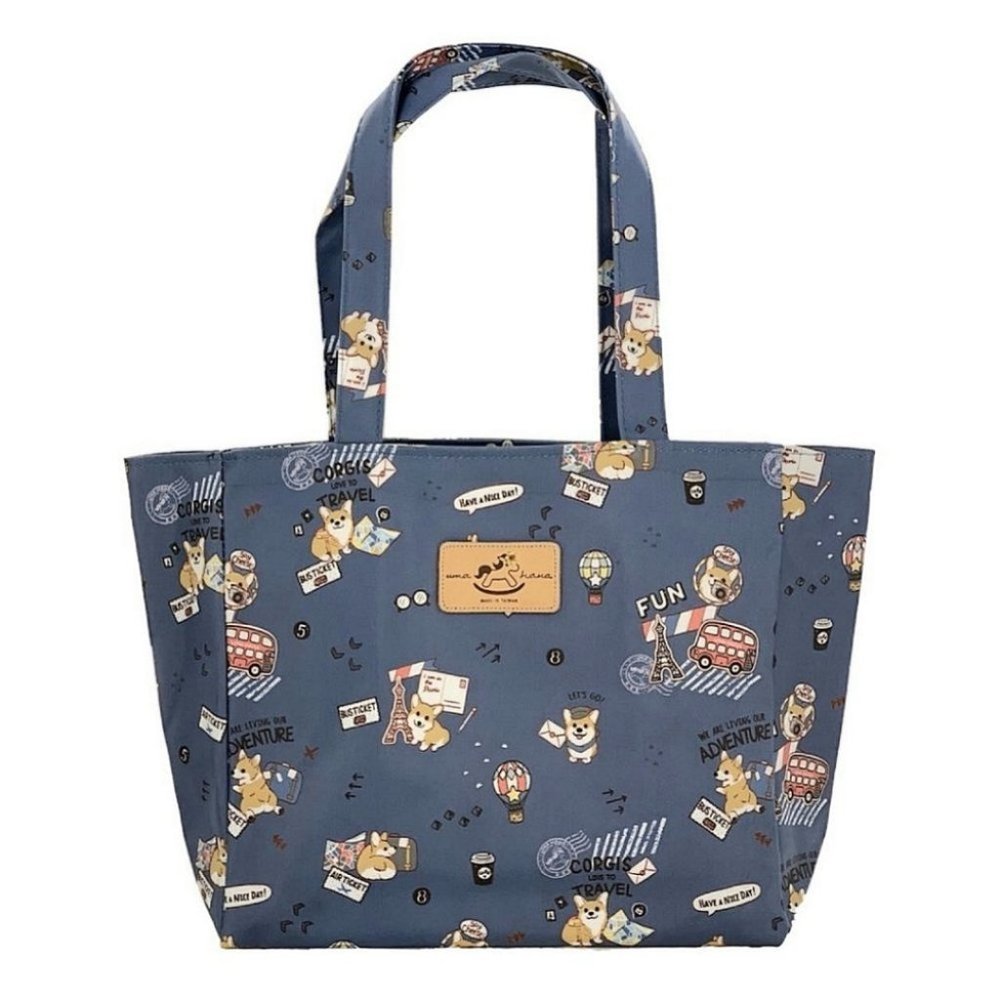 Waterproof Corgi Medium Tote Shoulder Handbag